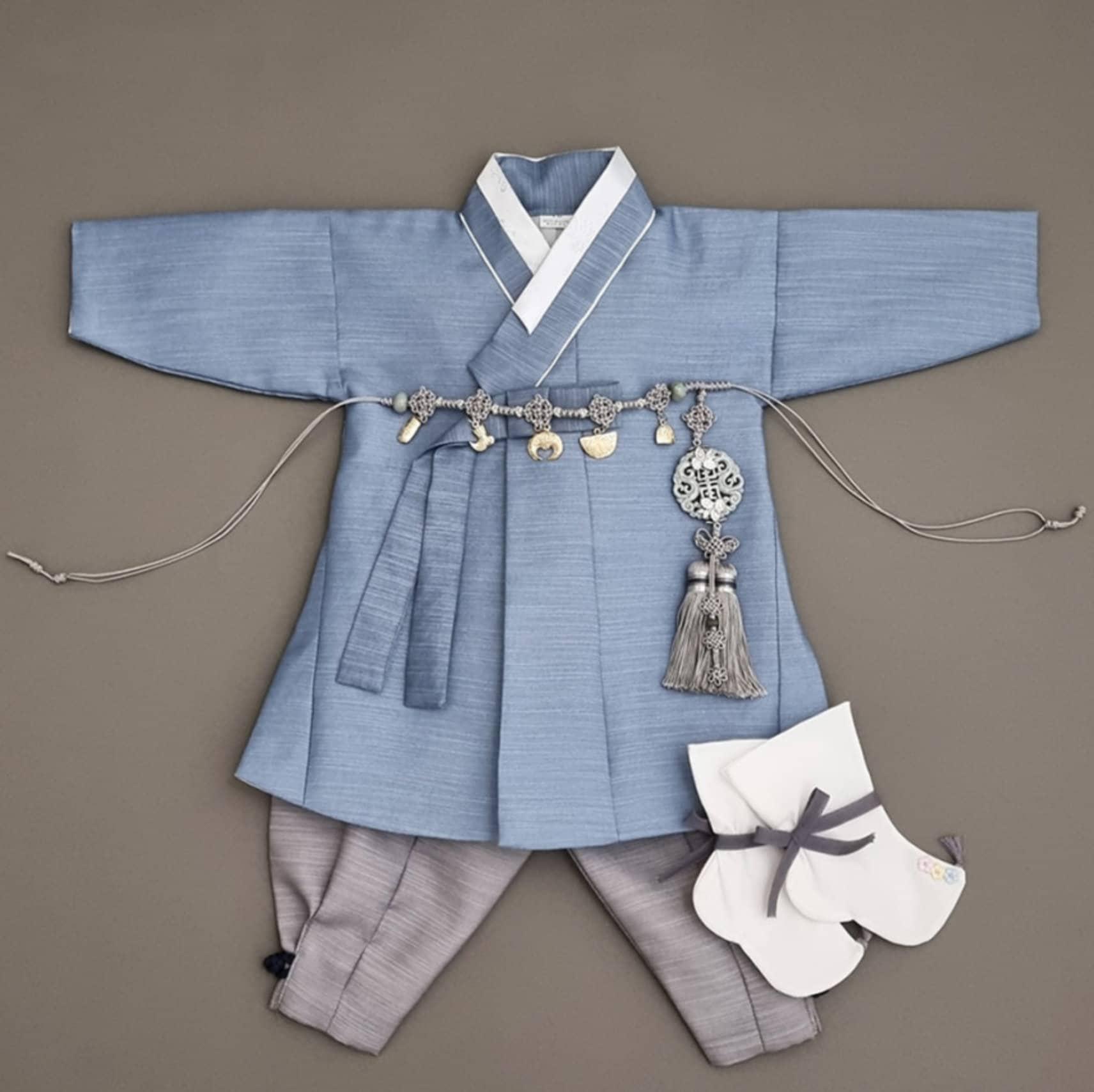 Sungjoon Indie Blue Boy Hanbok (100D-10YR) - Native Korean