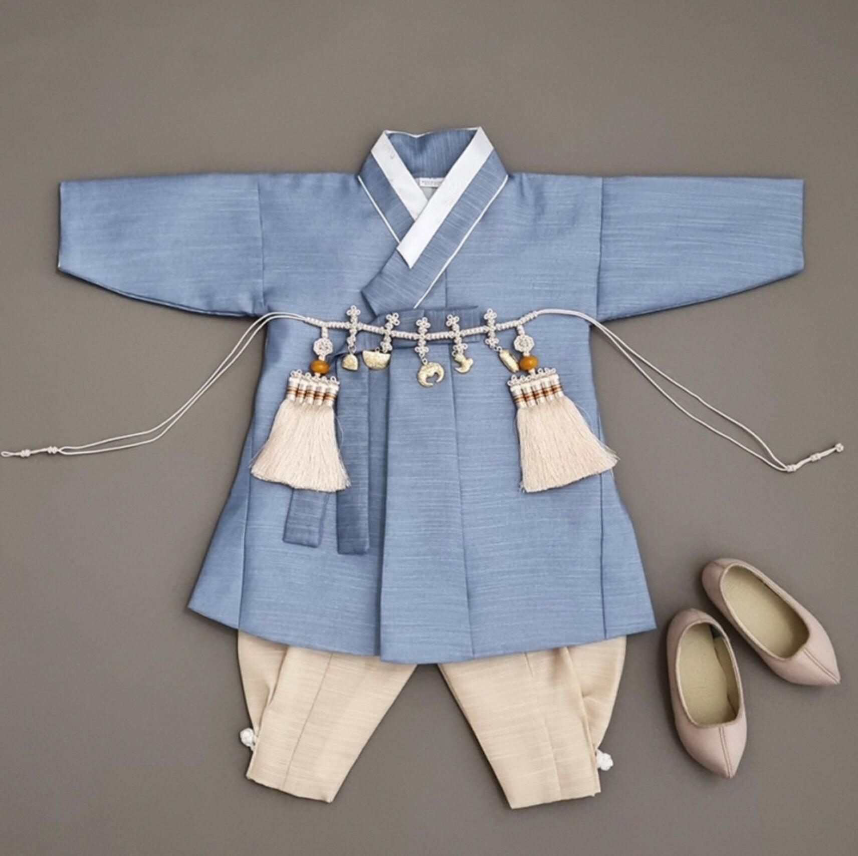 Sungjoon Indie Blue Boy Hanbok (100D-10YR) - Native Korean