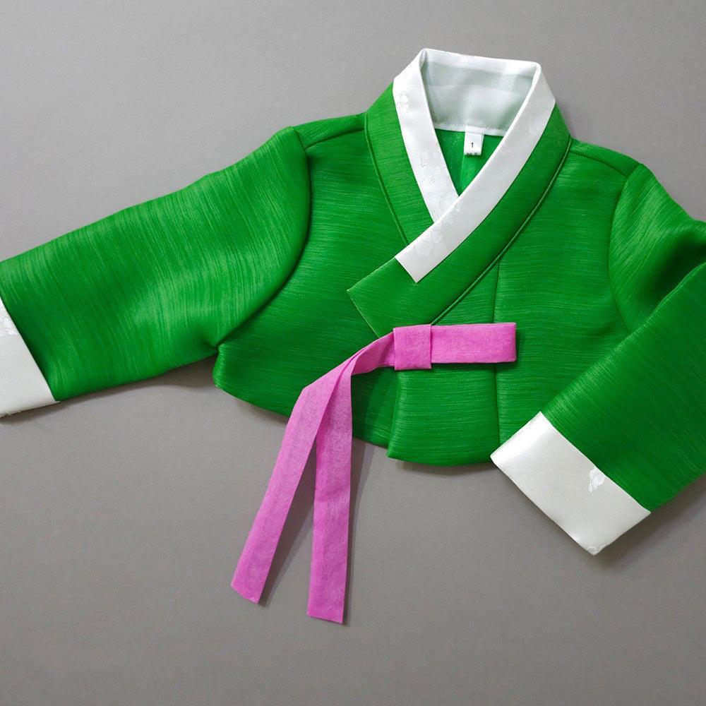 Taeri Green Yellow Girl Hanbok (1-8YR) - Native Korean