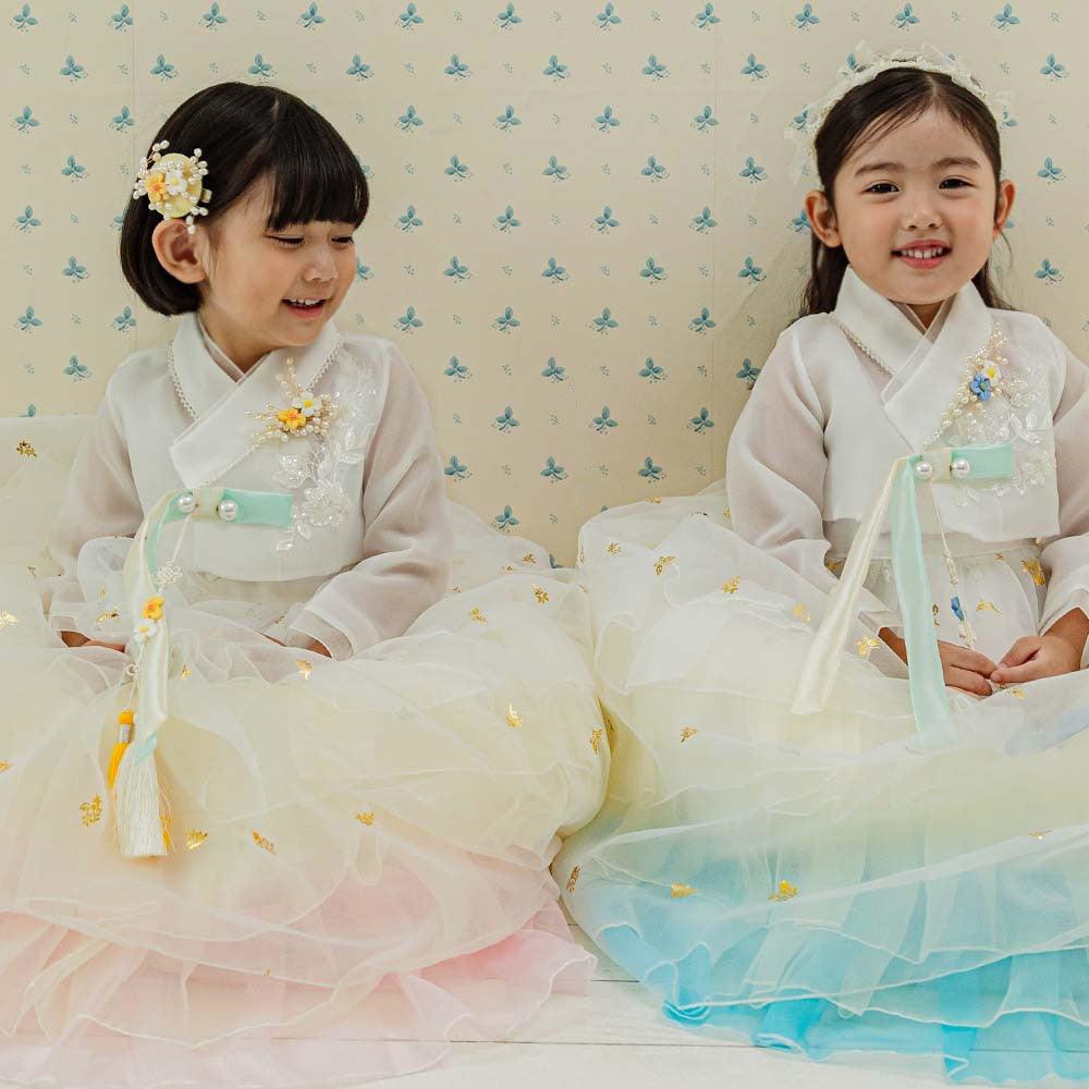 Tami Maxi Dress Girl Hanbok (1-10YR) - Native Korean