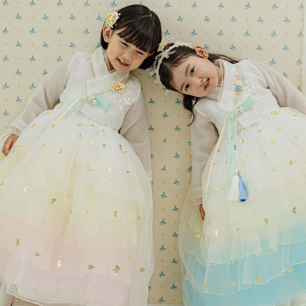 Tami Maxi Dress Girl Hanbok (1-10YR) - Native Korean