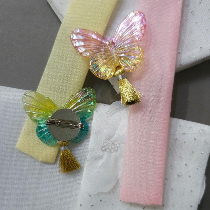 Two Tone Butterfly Brooch - Native Korean