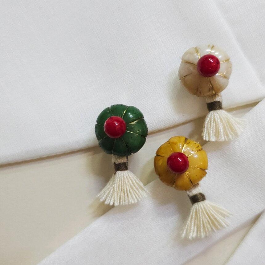 Vivid Mini Pumpkin Brooch - Native Korean