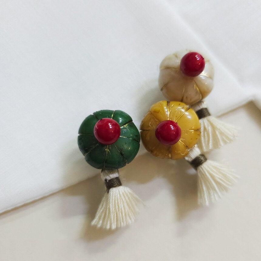 Vivid Mini Pumpkin Brooch - Native Korean