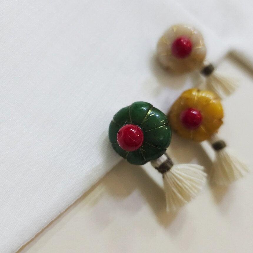 Vivid Mini Pumpkin Brooch - Native Korean