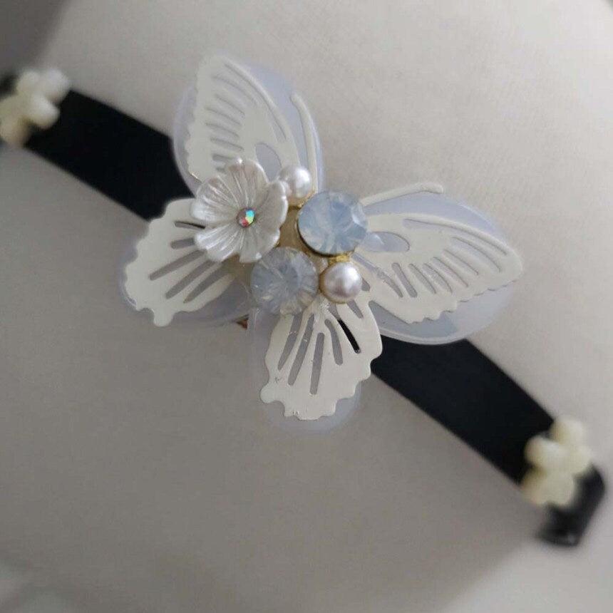 White Butterfly Headband - Native Korean