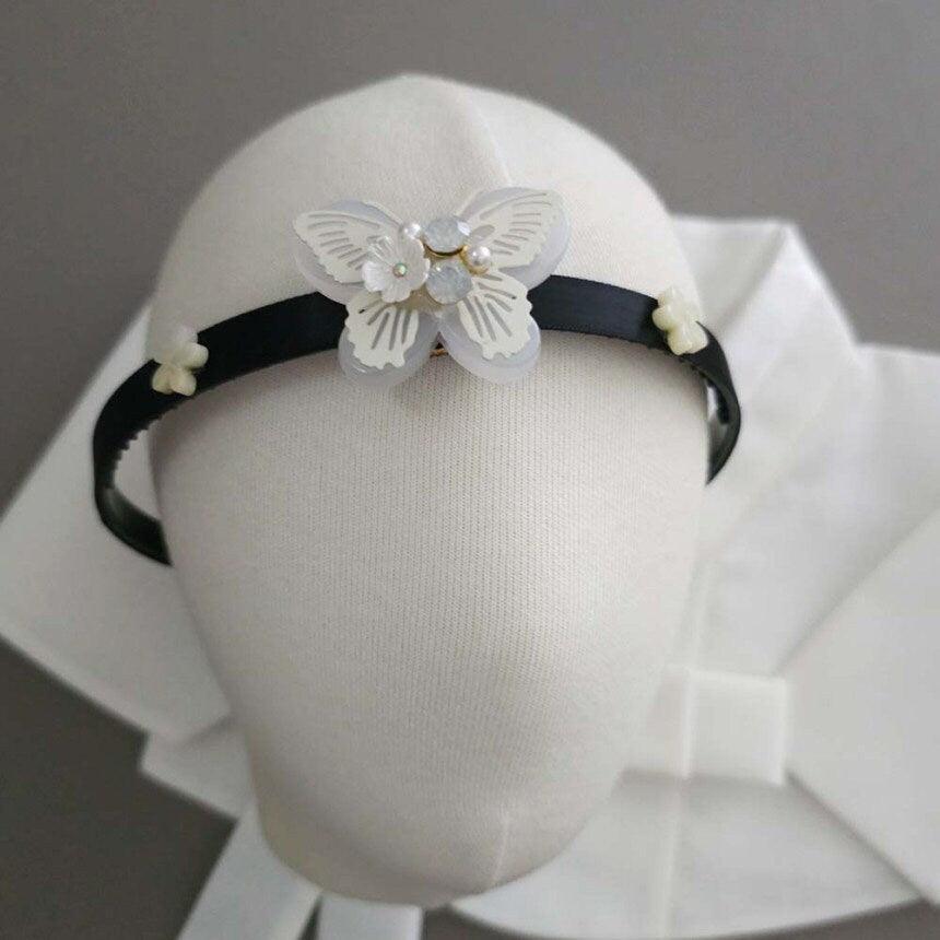 White Butterfly Headband - Native Korean