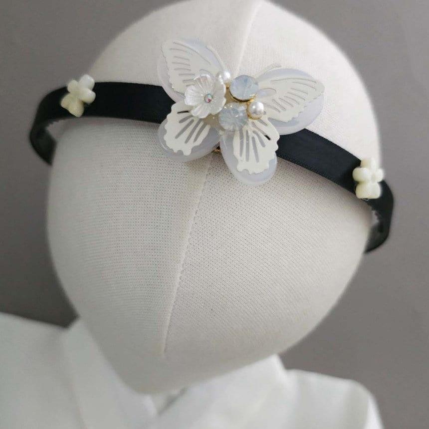 White Butterfly Headband - Native Korean