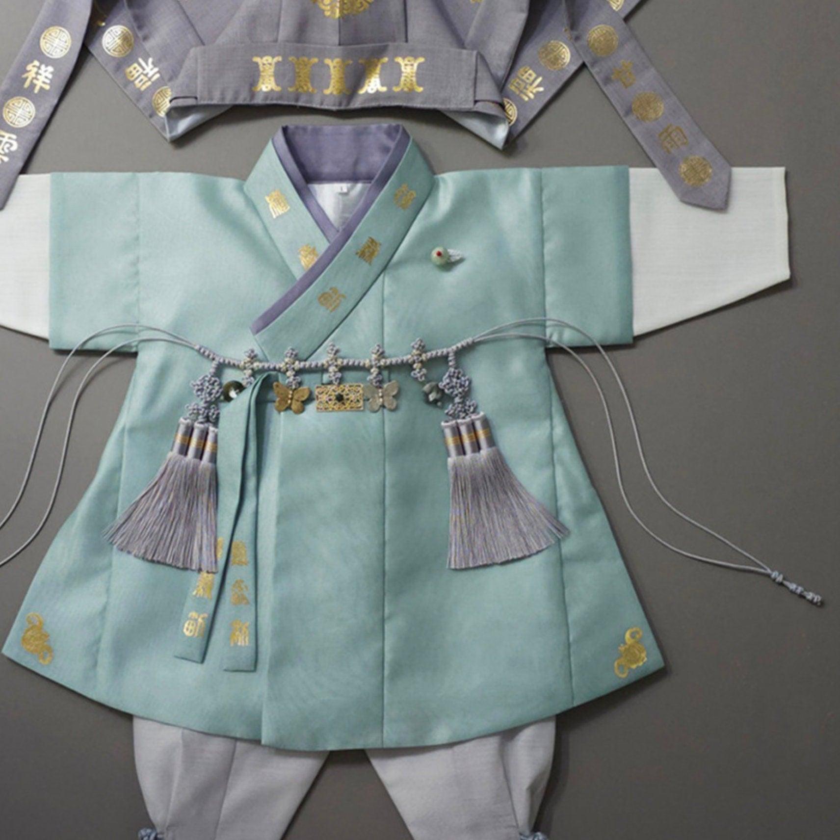 Woo Mint Boy Hanbok (100D-10YR) - Native Korean