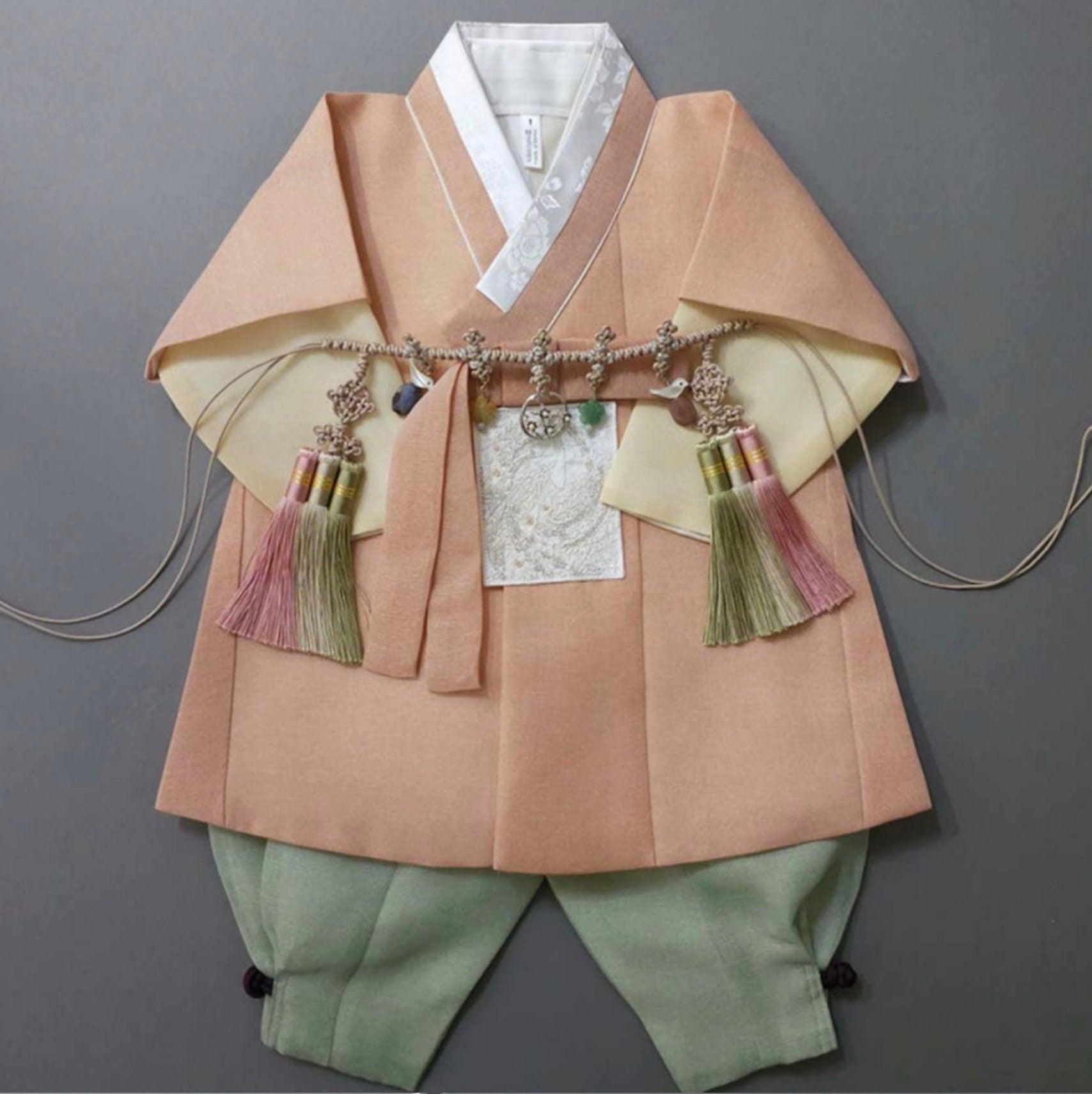 Woojin Coral Boy Hanbok (100D-12YR) - Native Korean