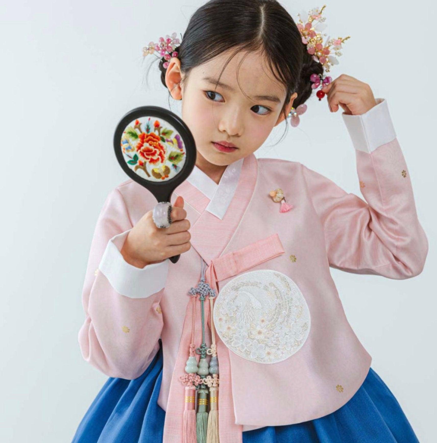 Yeonseo Blue Girl Hanbok (1-9YR) - Native Korean