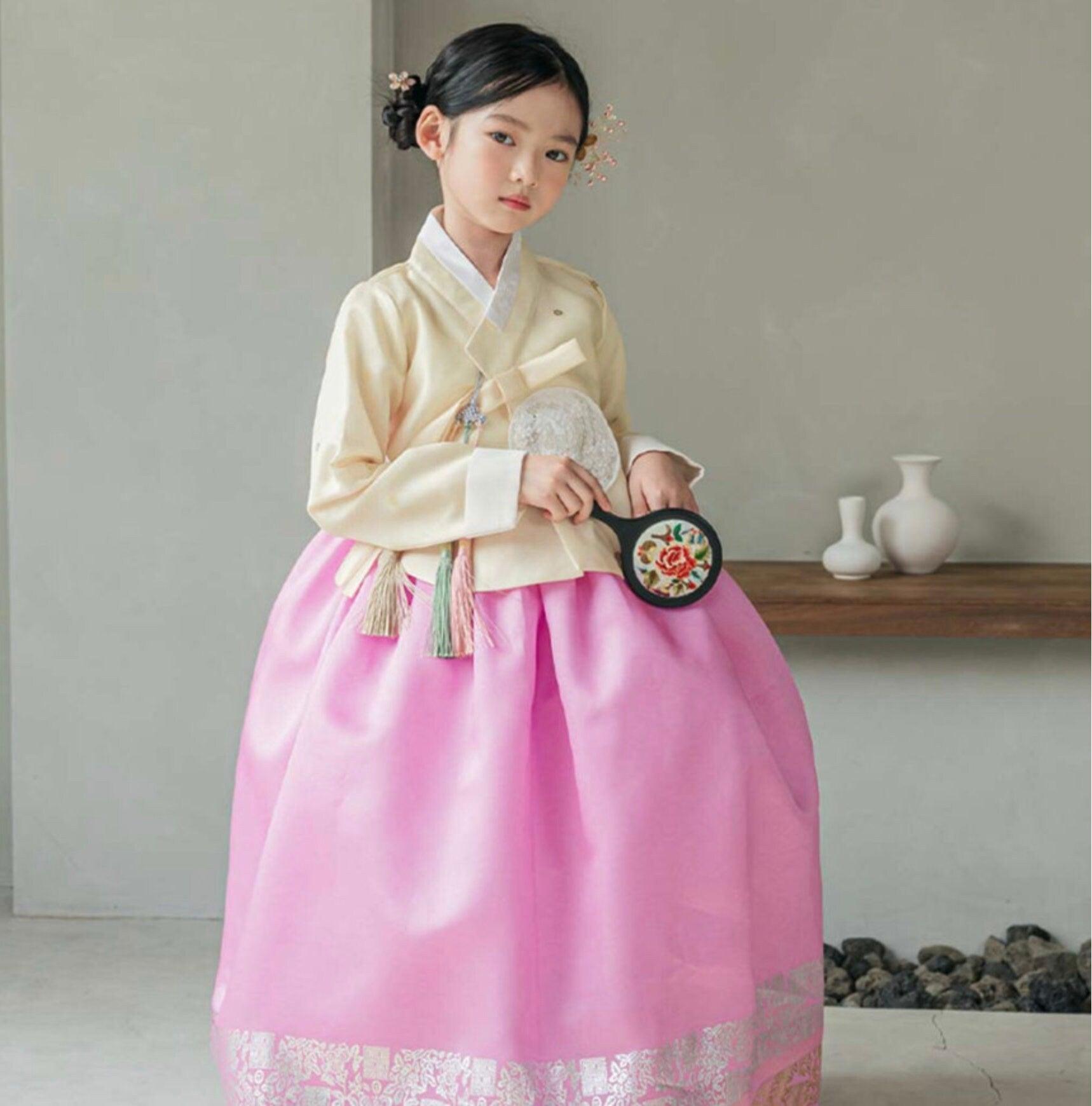 Yeonseo Pink Girl Hanbok (1-9YR) - Native Korean