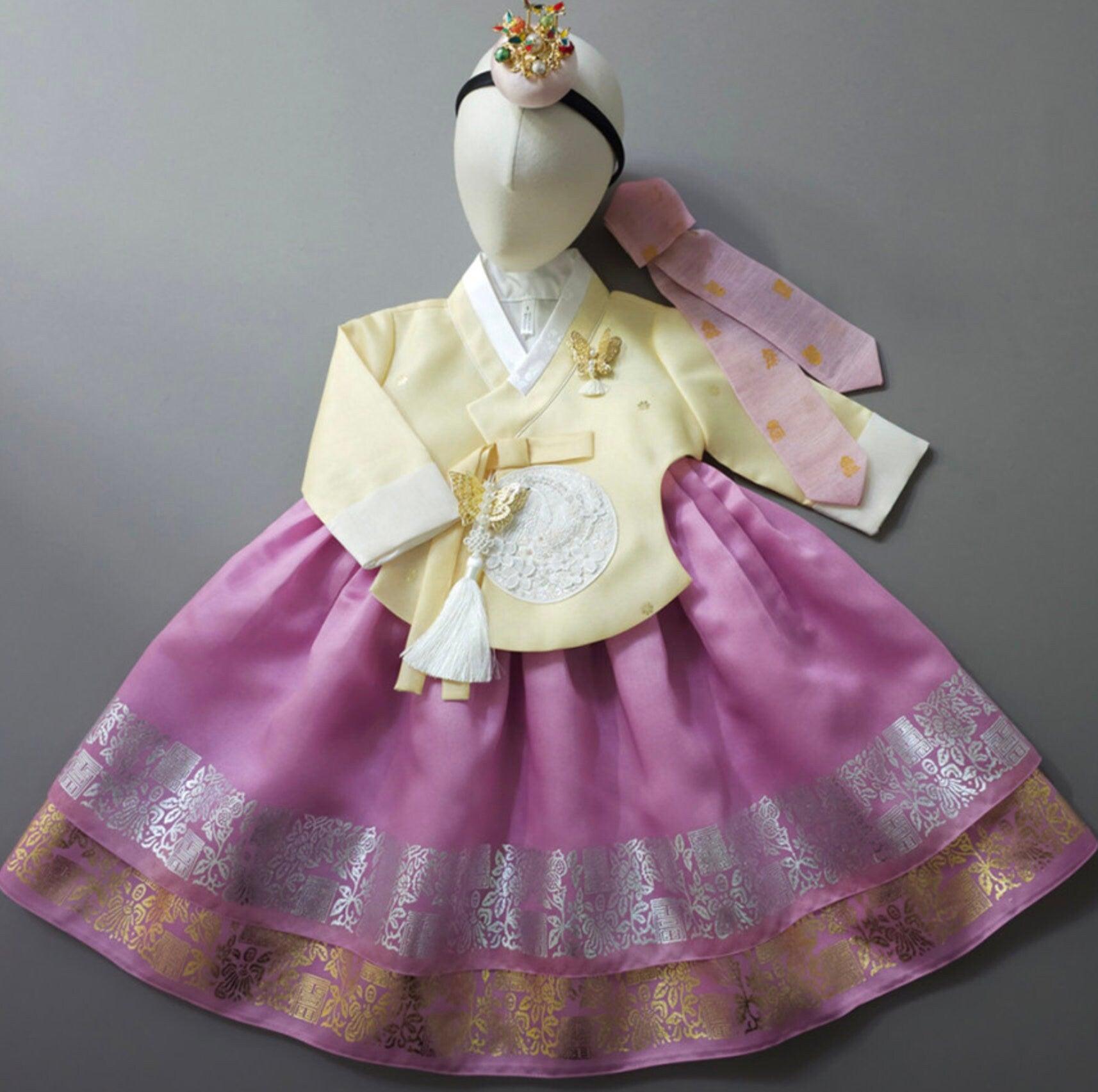 Yeonseo Pink Girl Hanbok (1-9YR) - Native Korean