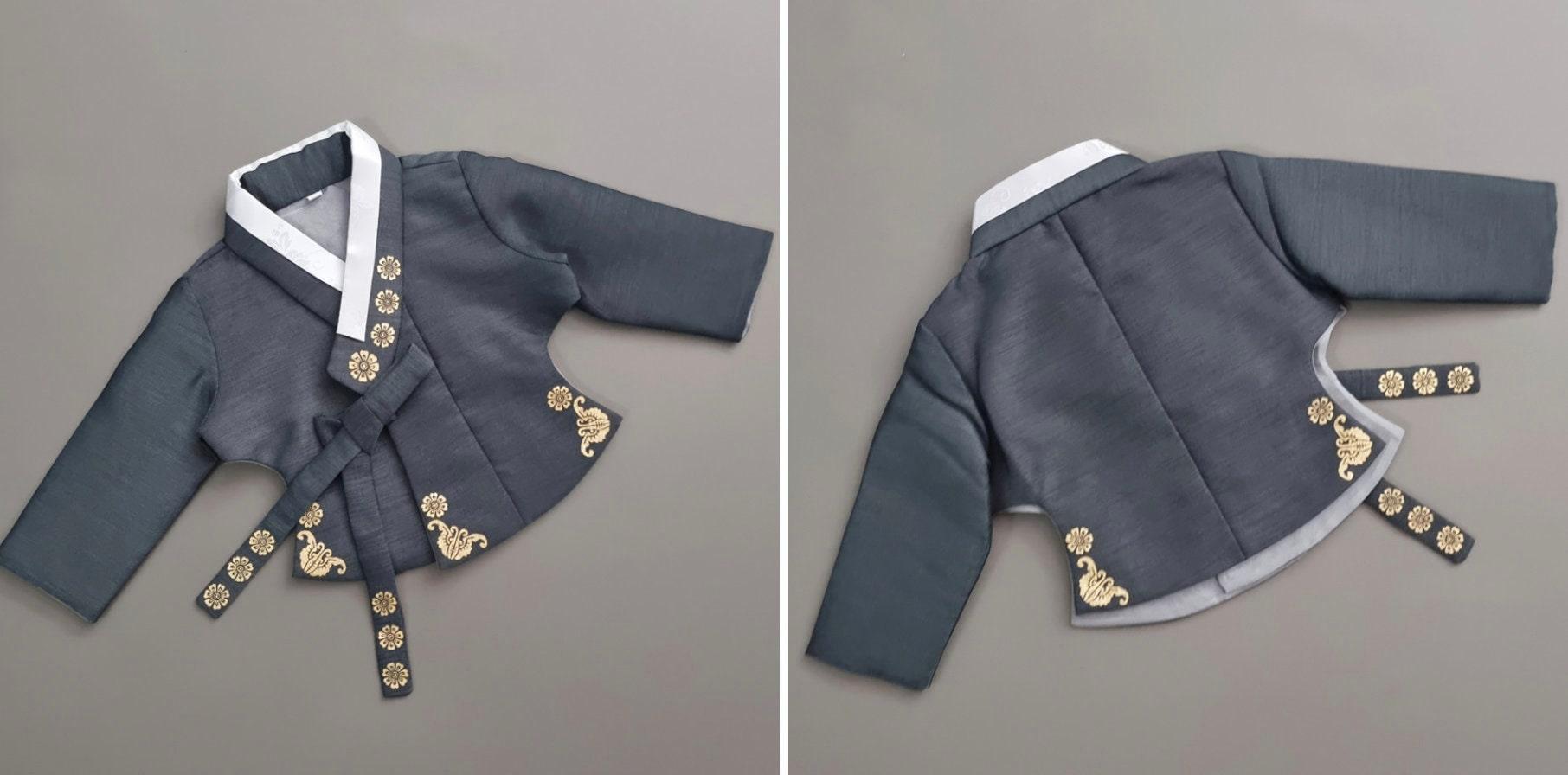 Yoonju Charcoal Green Dress Girl Hanbok (1-10YR) - Native Korean
