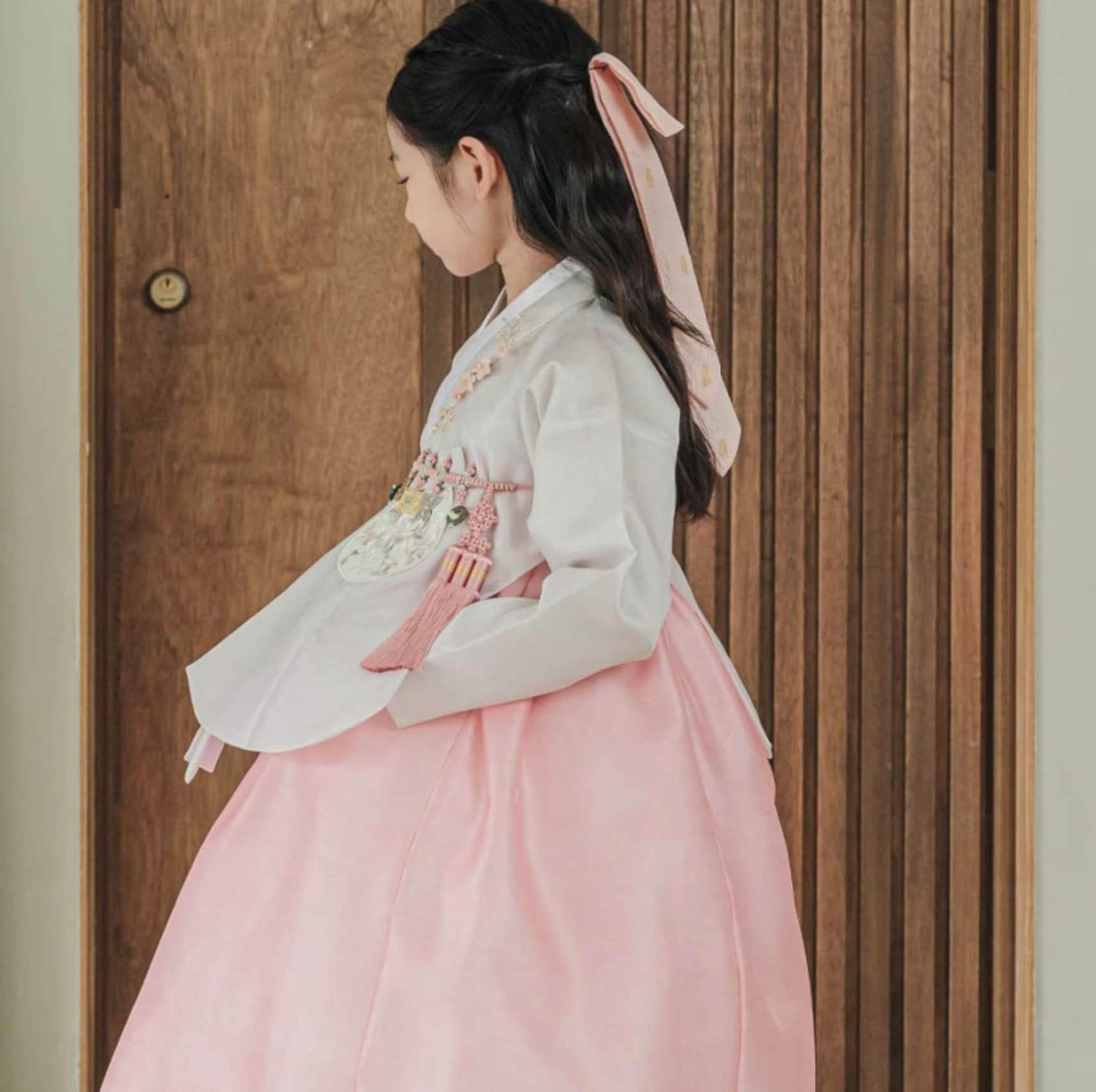 Yuhee Dangui Pink Girl Hanbok (100D-15YR) - Native Korean