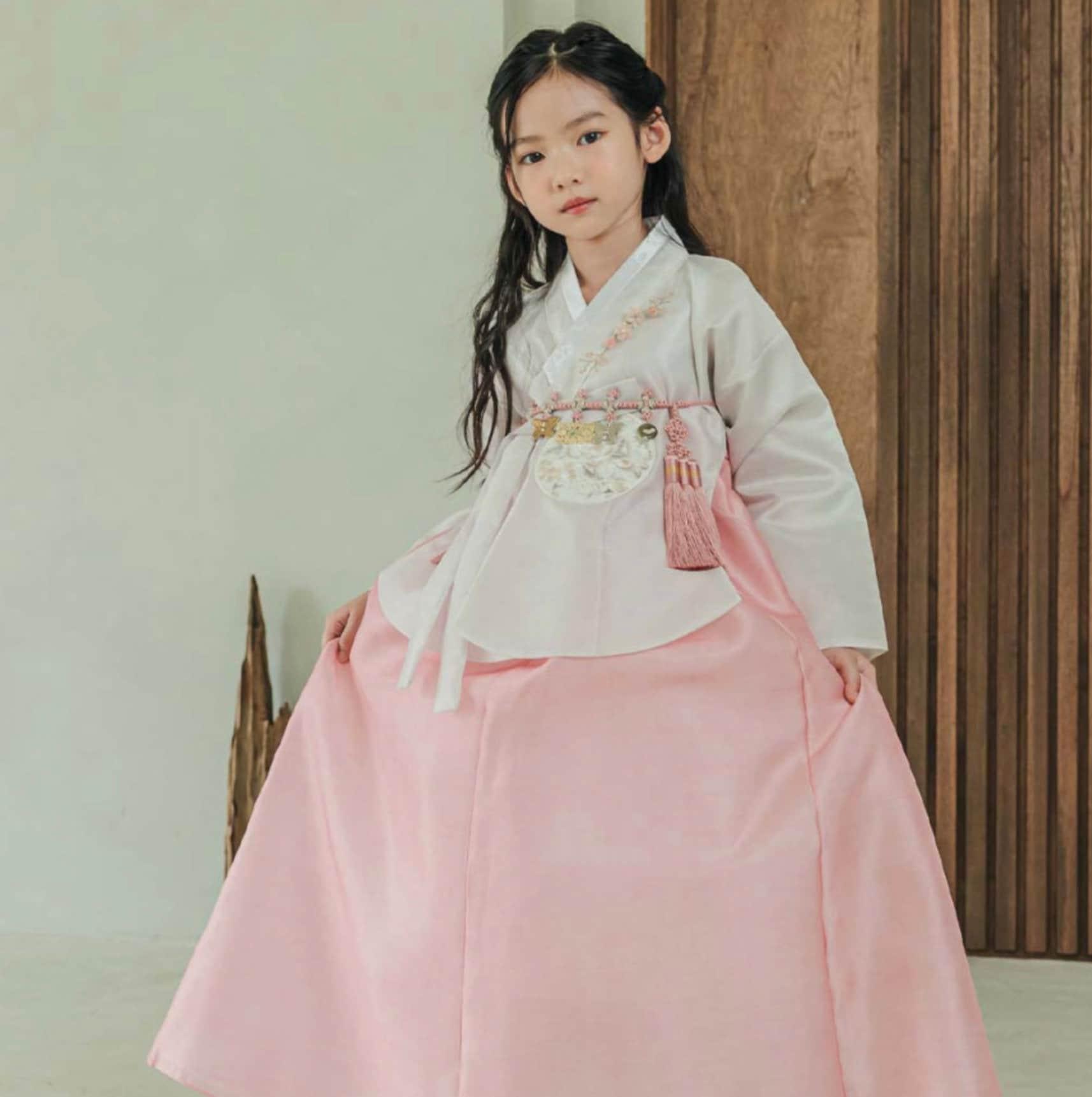 Yuhee Dangui Pink Girl Hanbok (100D-15YR) - Native Korean