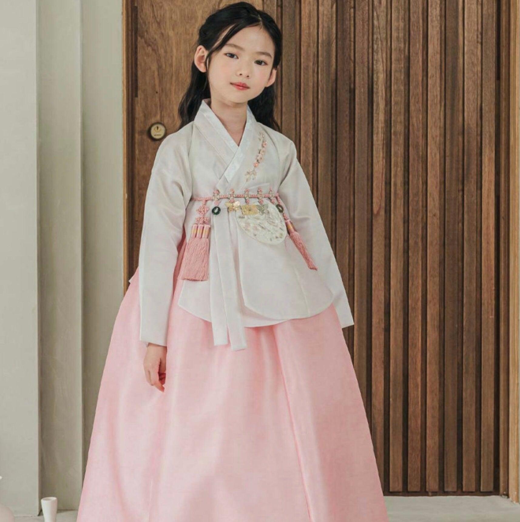 Yuhee Dangui Pink Girl Hanbok (100D-15YR) - Native Korean