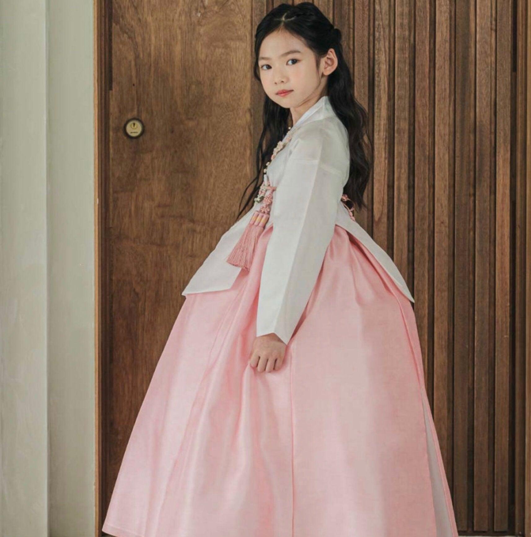 Yuhee Dangui Pink Girl Hanbok (100D-15YR) - Native Korean