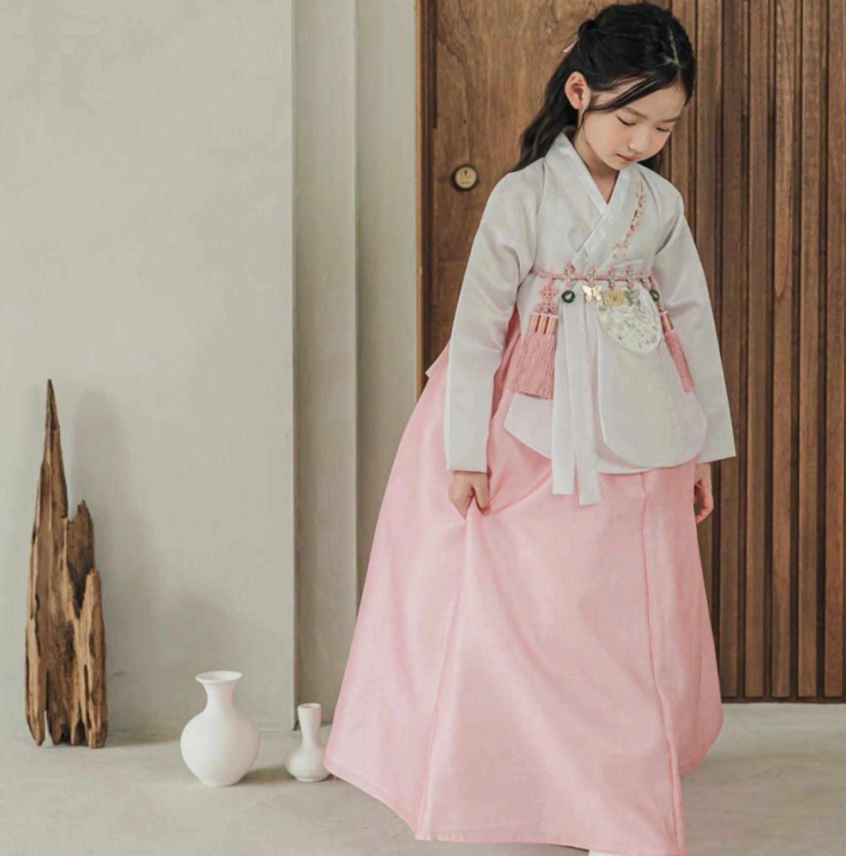 Yuhee Dangui Pink Girl Hanbok (100D-15YR) - Native Korean