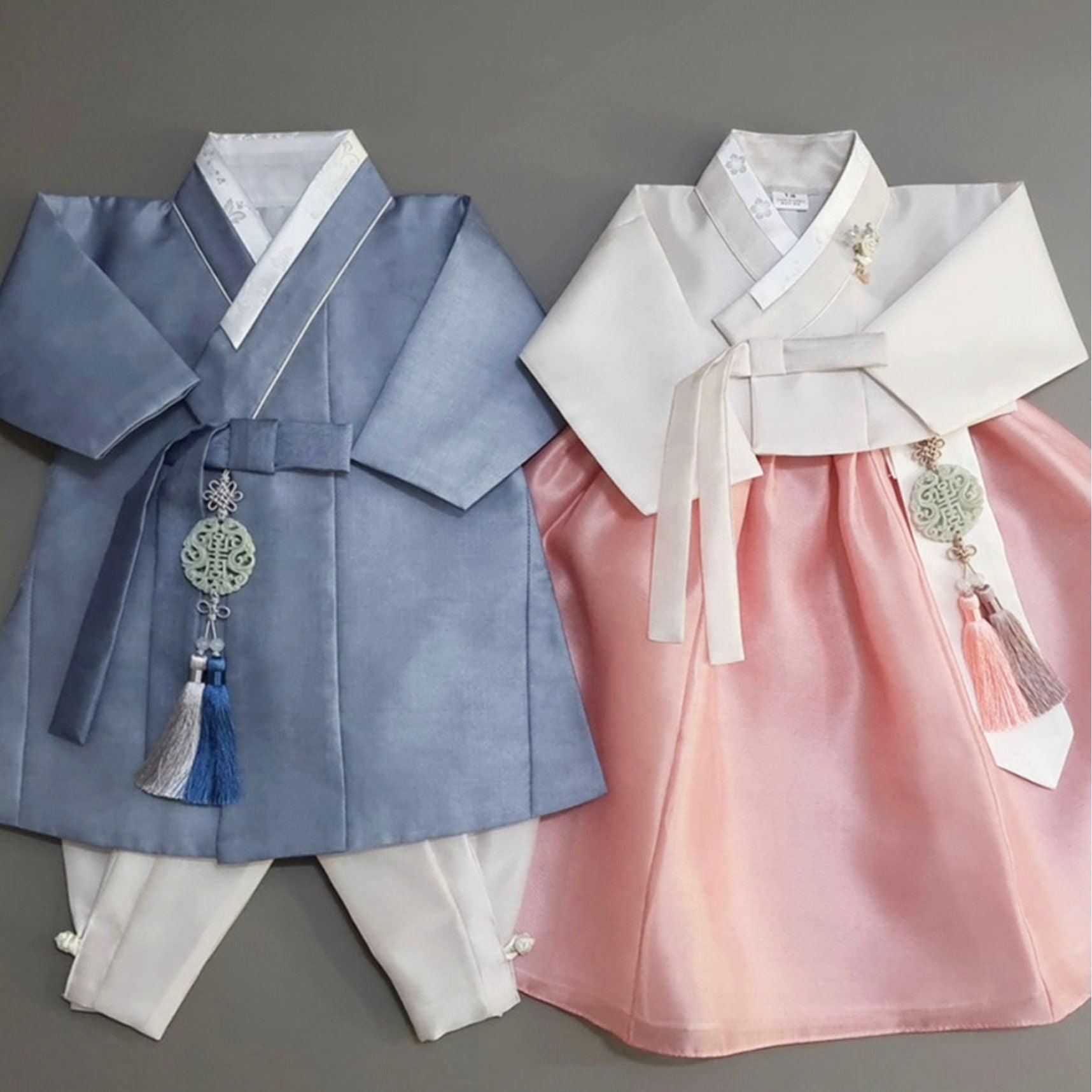 Yuhee Pink Skirt-Four Designs Top Girl Hanbok (100D-15YR) - Native Korean