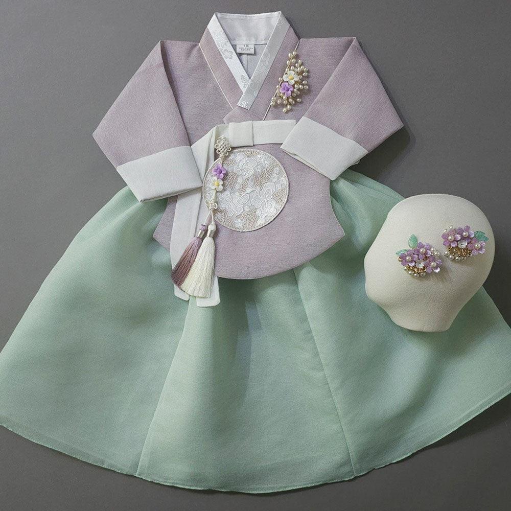 Yujin Mint Skirt-7 Color Top Girl Hanbok (100D-15YR) - Native Korean