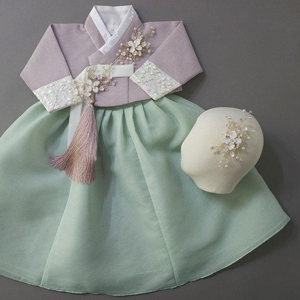 Yujin Mint Skirt-8 Colors Jeogori Girl Hanbok (100D-15YR) - Native Korean