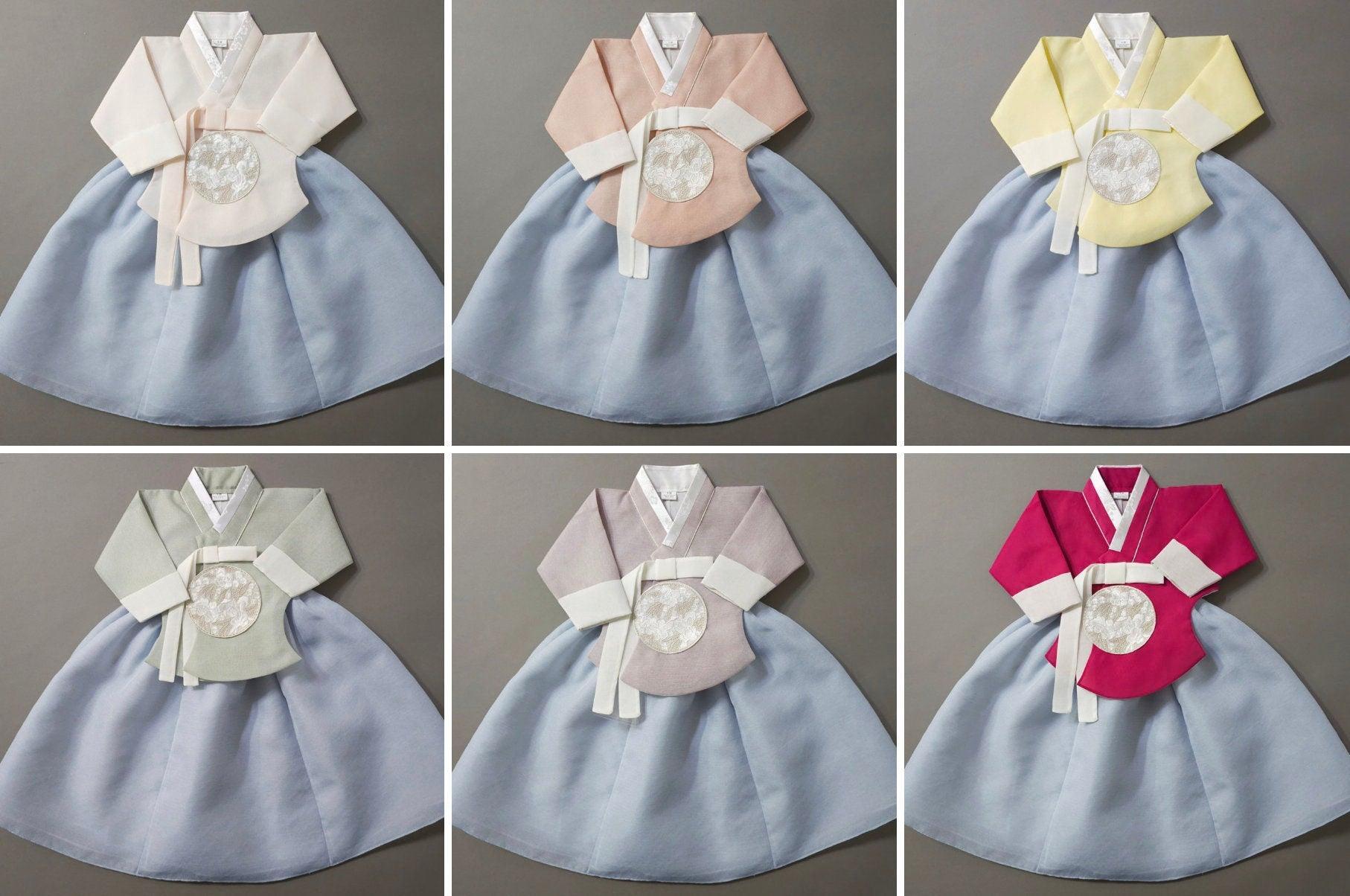 Yujin Sky Skirt-7 Color Top Girl Hanbok (100D-14YR) - Native Korean