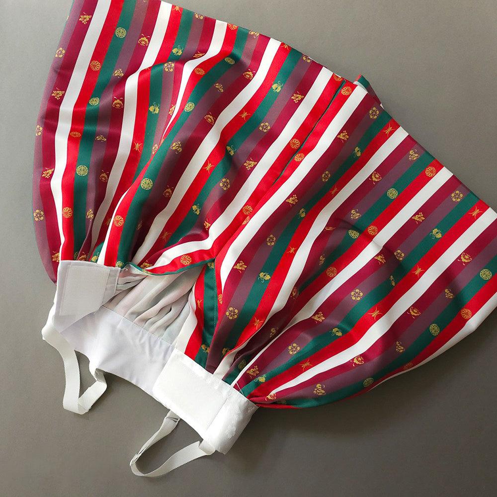 Yun Red Saekdong Girl Hanbok (1-8YR) - Native Korean