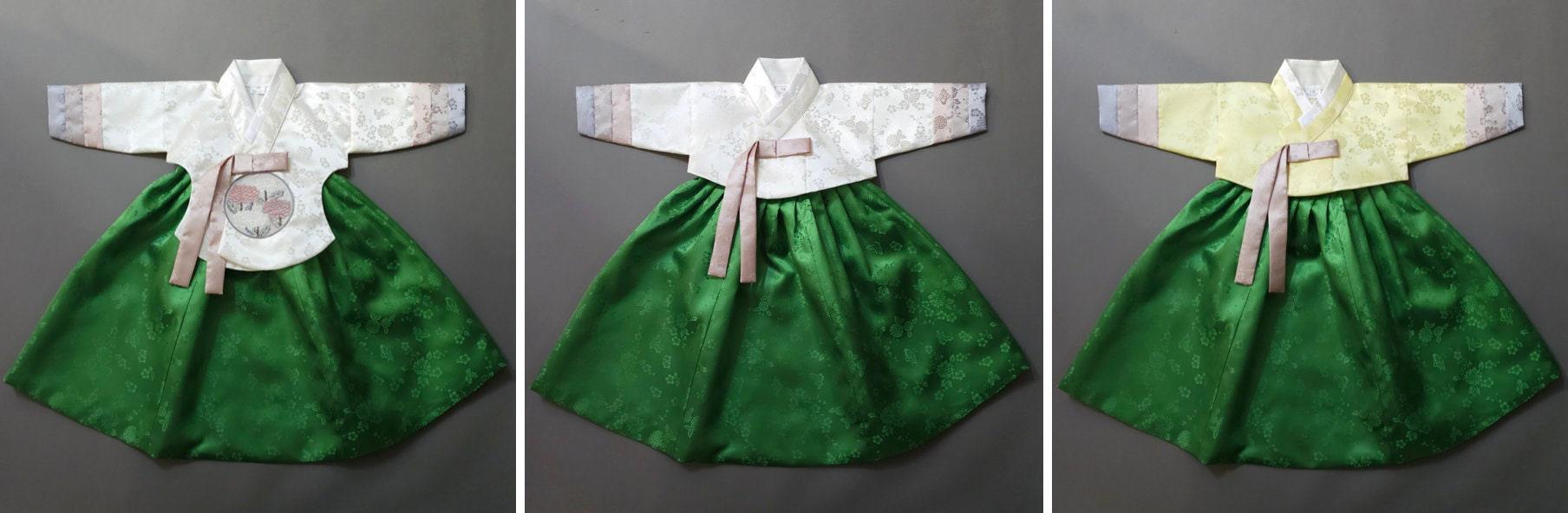 Yunjae Green Skirt Girl Hanbok (100D-15YR) - Native Korean