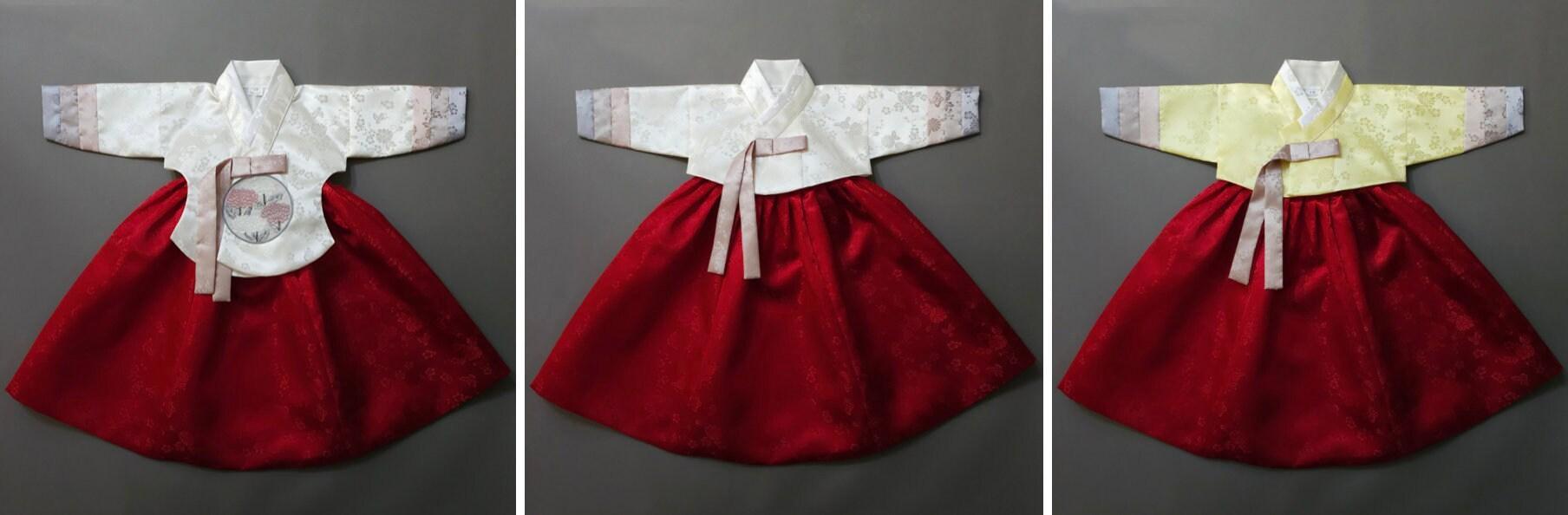 Yunjae Red Skirt Girl Hanbok (100D-15YR) - Native Korean