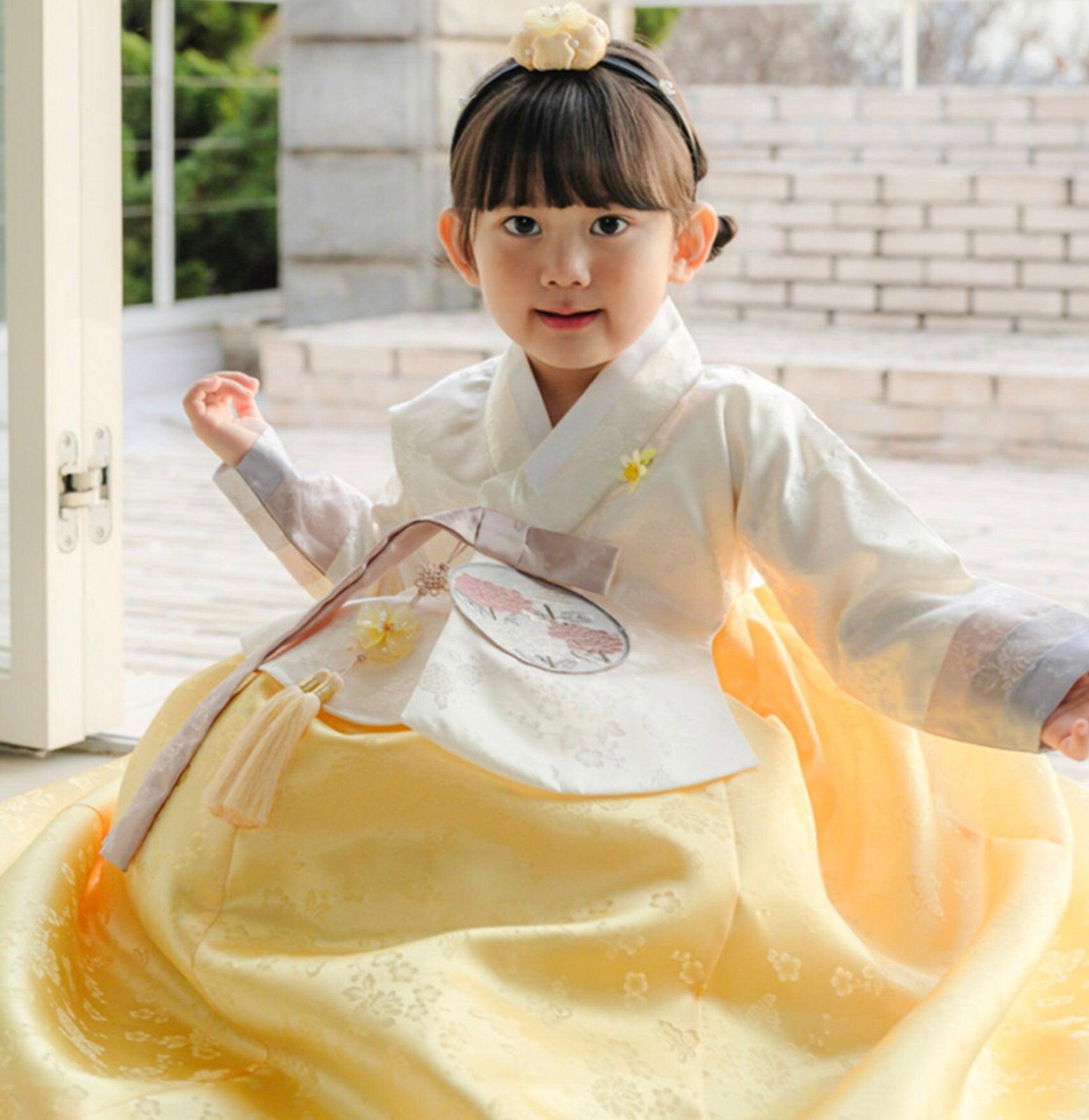 Yunjae Dangui Yellow Skirt Hanbok (100D-15YR) - Native Korean