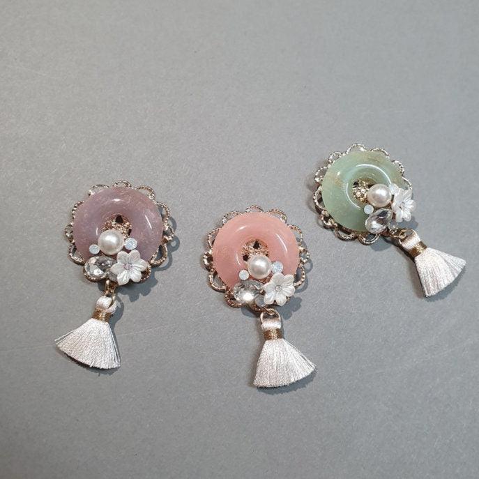 Antique Stone Ring Brooch - Native Korean
