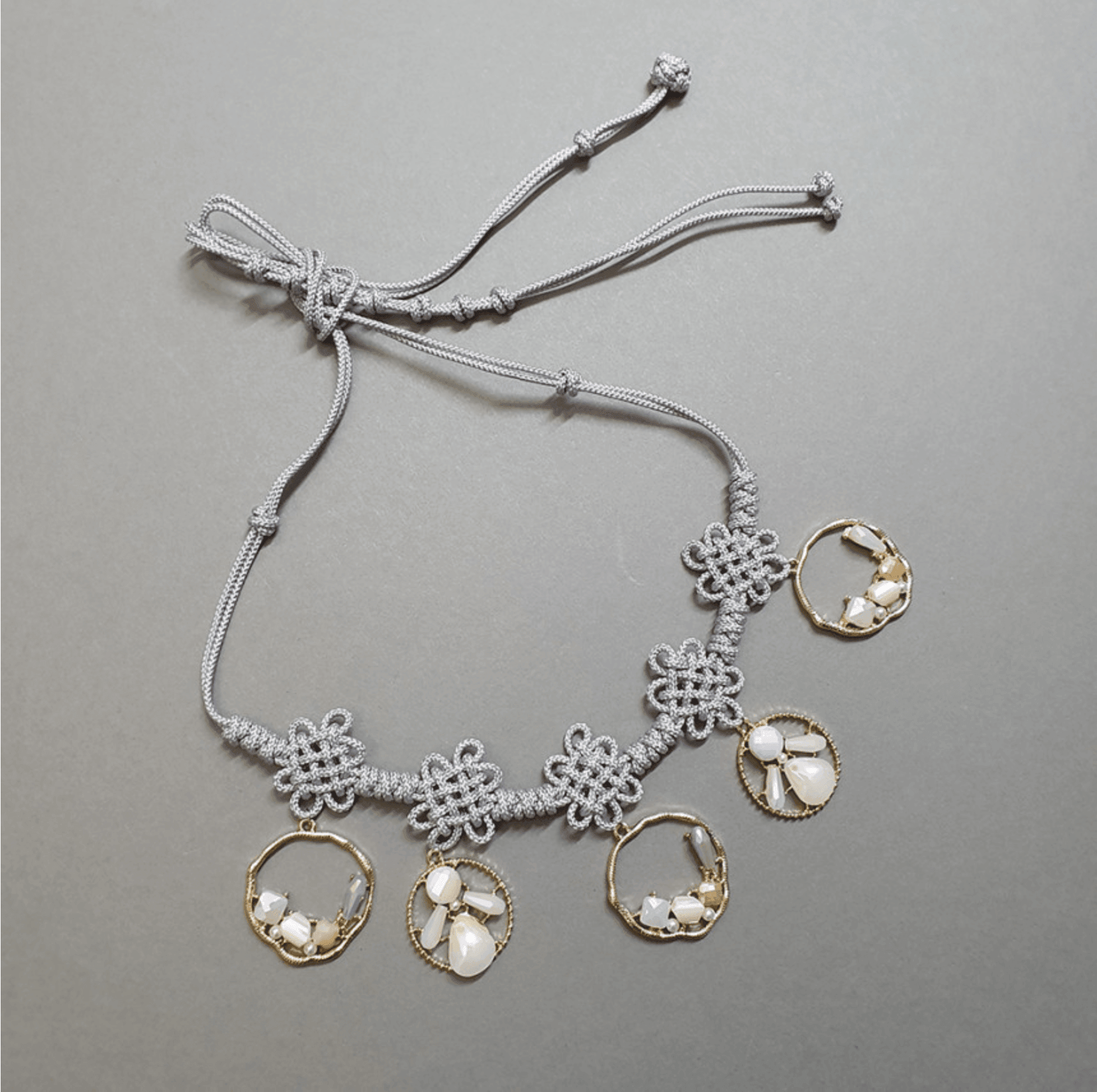 Beads Ring Knot Belt - Native Korean