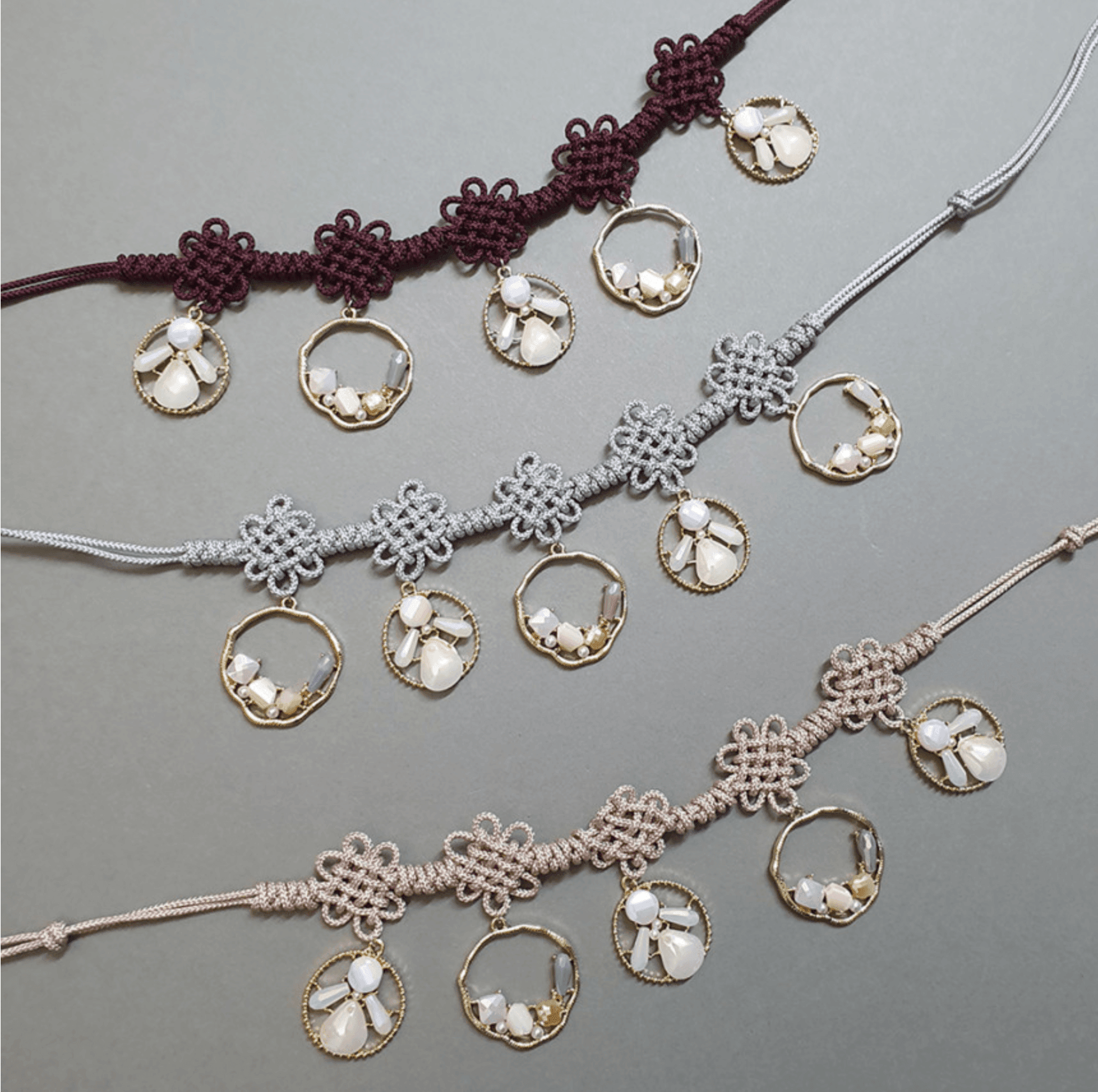 Beads Ring Knot Belt - Native Korean