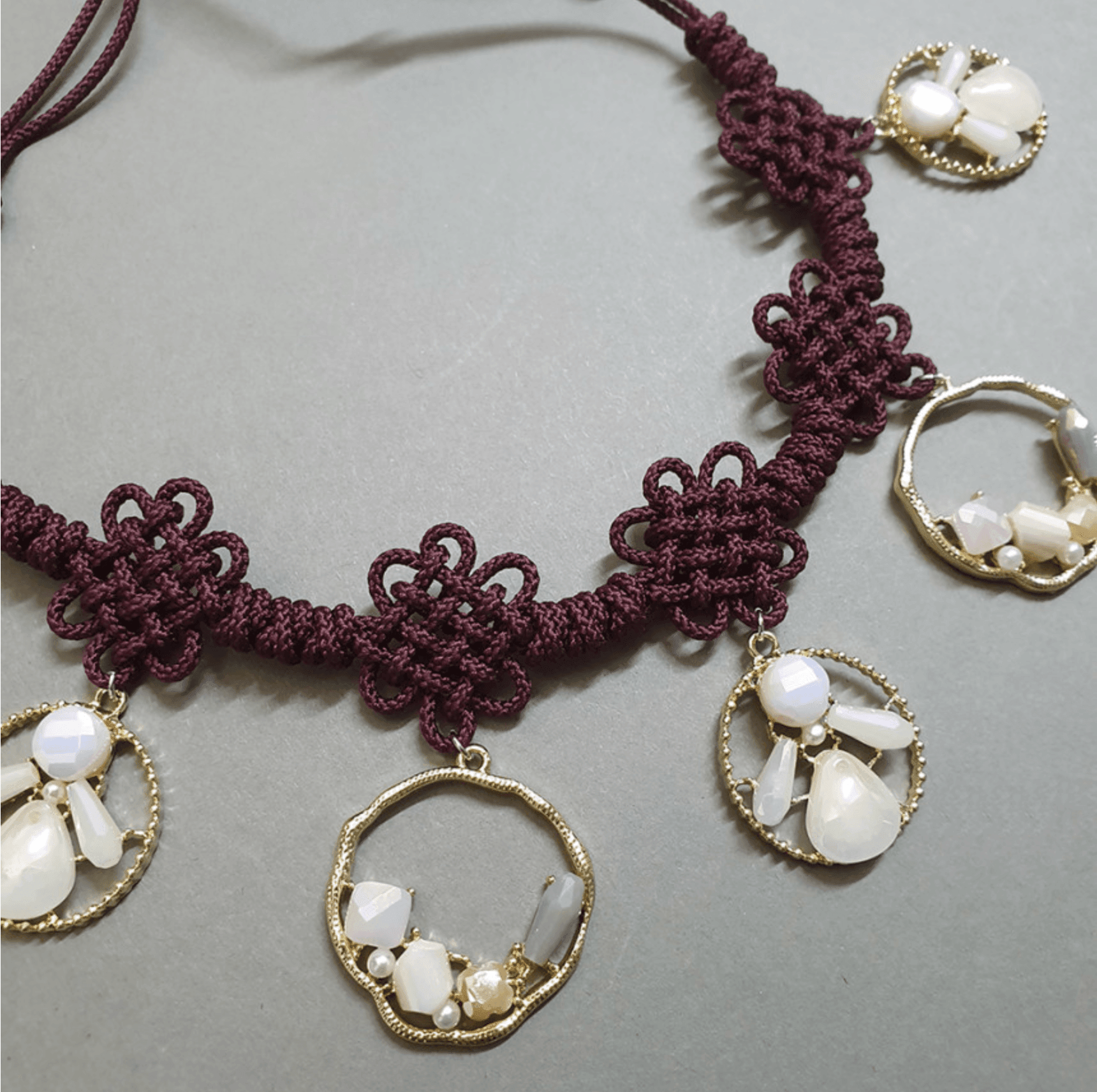 Beads Ring Knot Belt - Native Korean