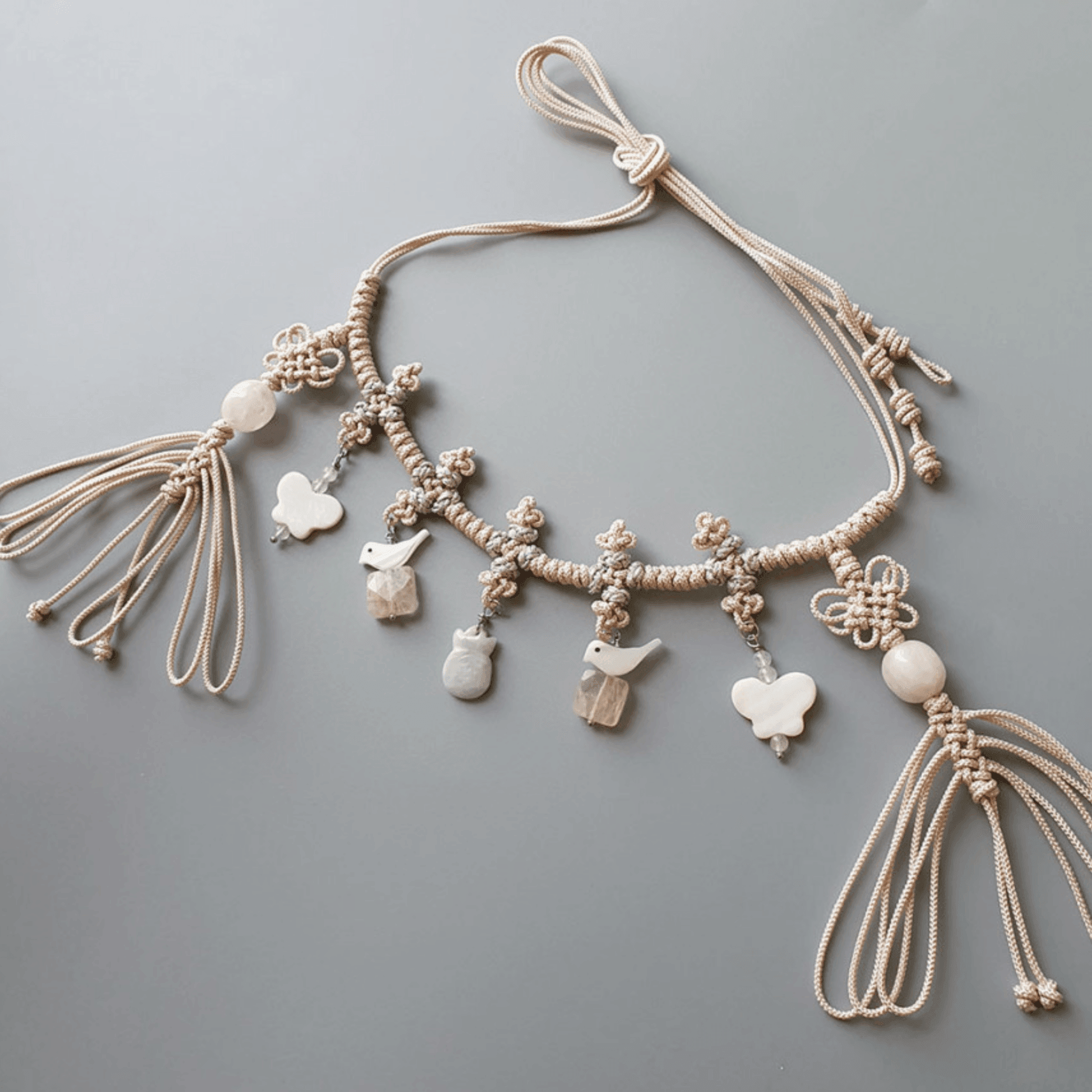 Beige Harmony Jade Belt - Native Korean