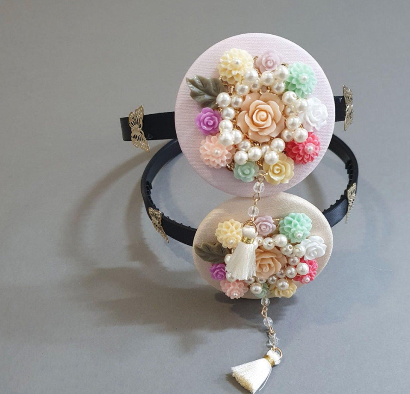 Bouquet Tassel Headband - Native Korean