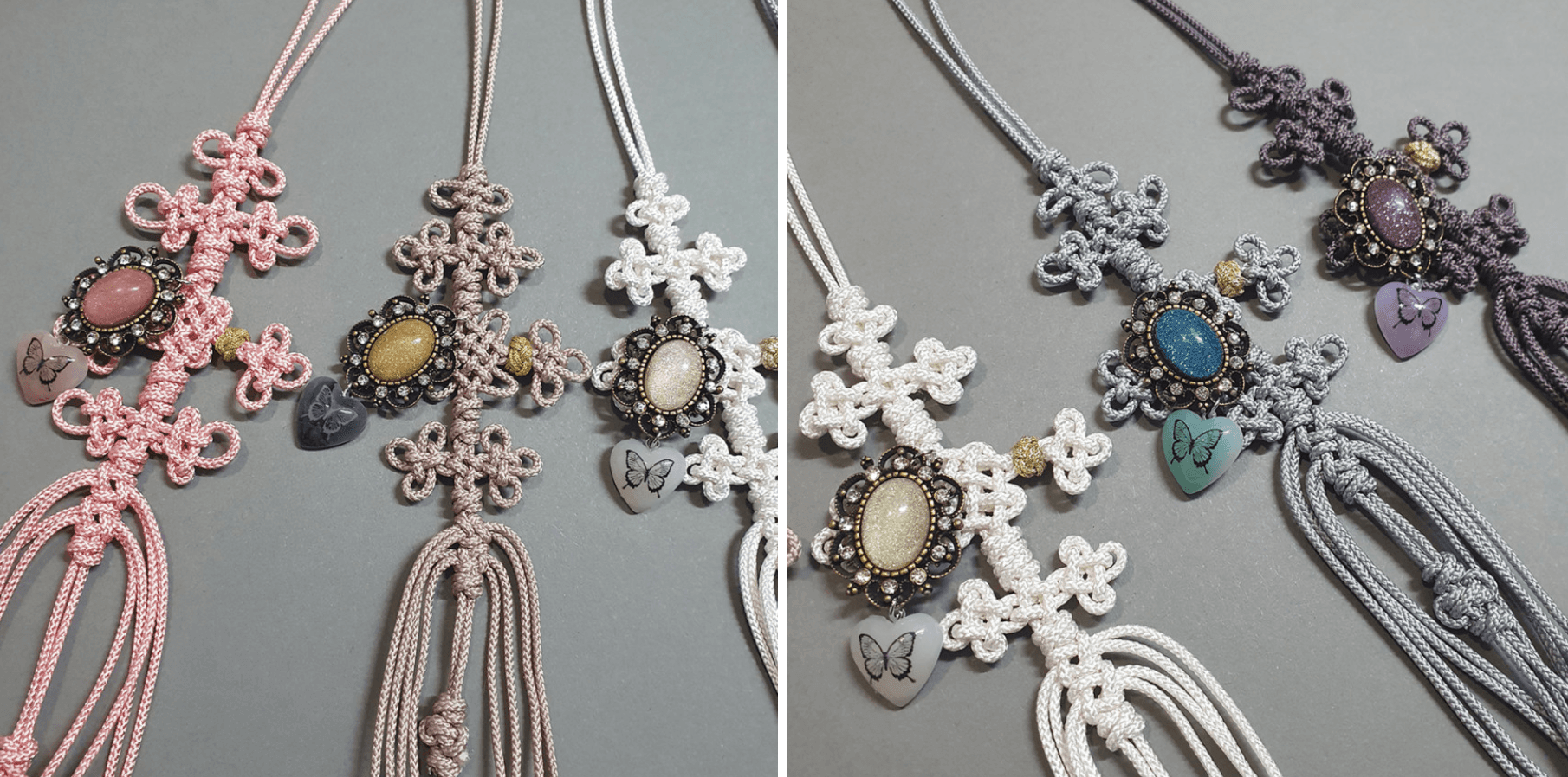 Butterfly Button Knots Norigae - Native Korean