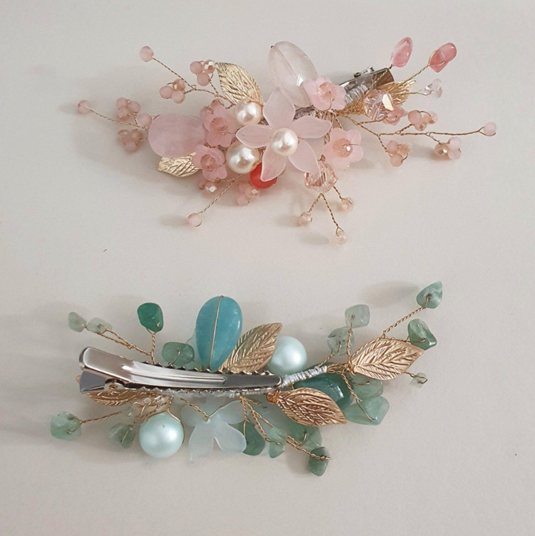 Charming Floral Hairpin - Native Korean