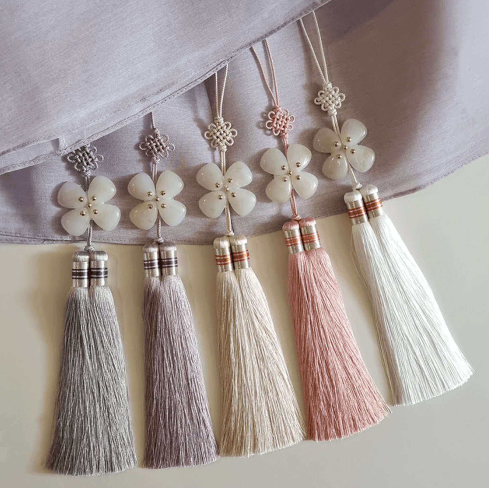 Clover Silk Tassel Norigae - Native Korean