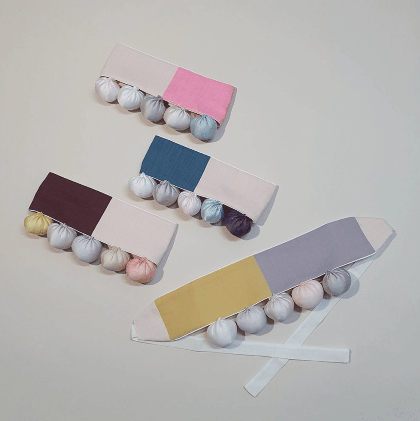 Color Block Bell Dol Belt - Native Korean