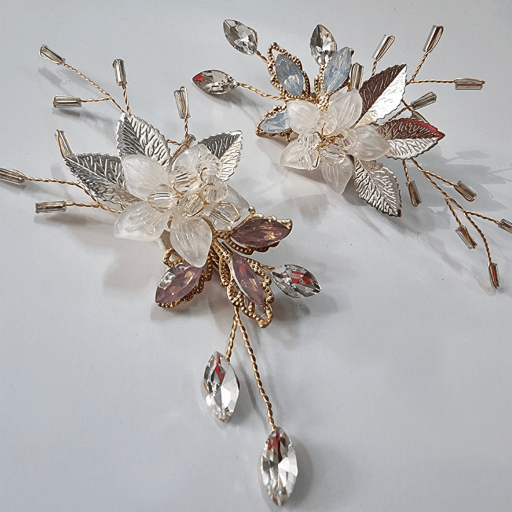 Crystal Flower Brooch - Native Korean