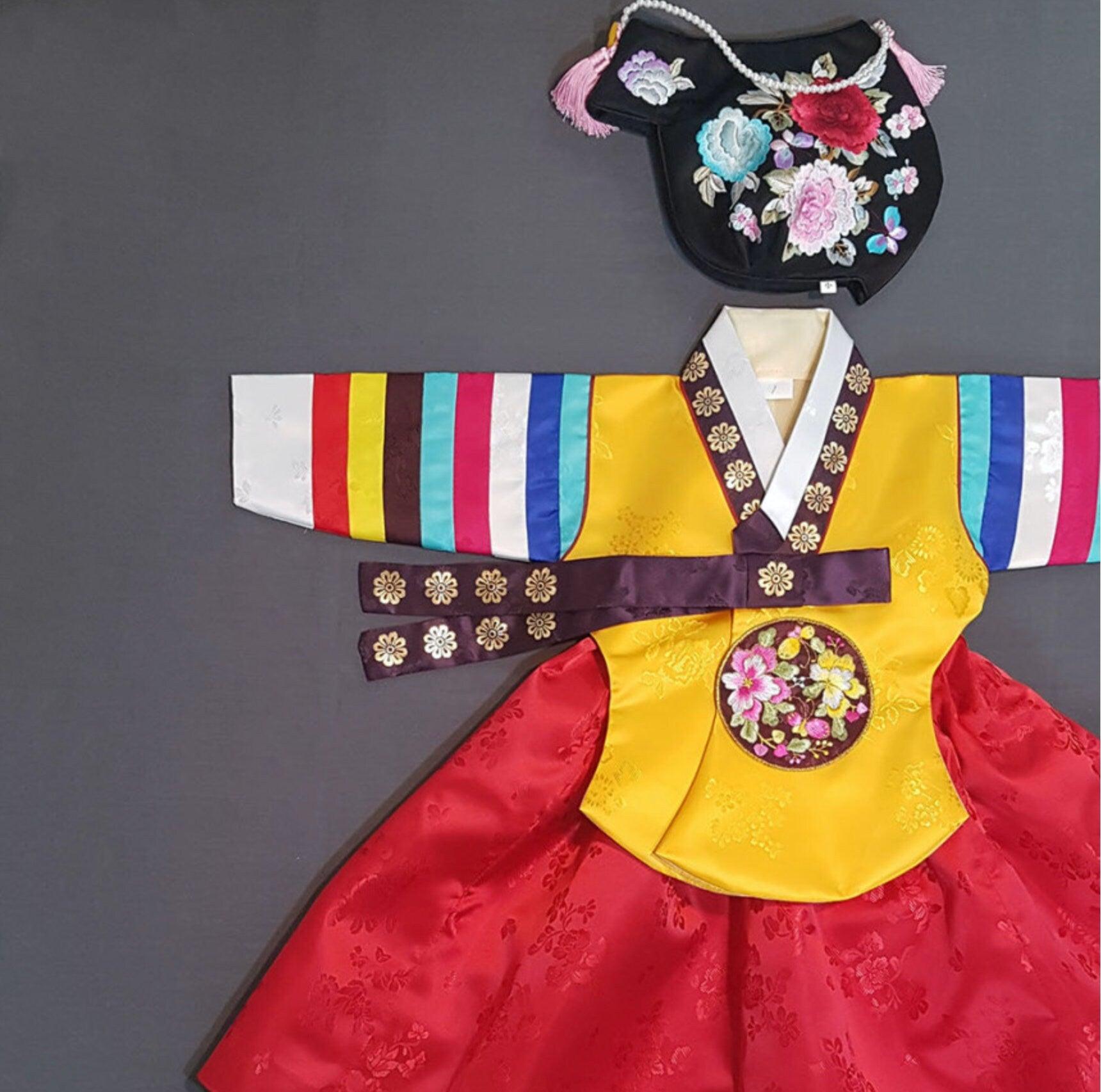 Dachae Yellow Dangui Girl Hanbok (1-8YR) - Native Korean