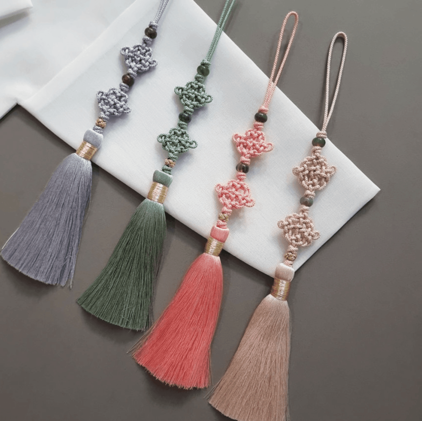 Duo Knot Tassel Norigae - Native Korean