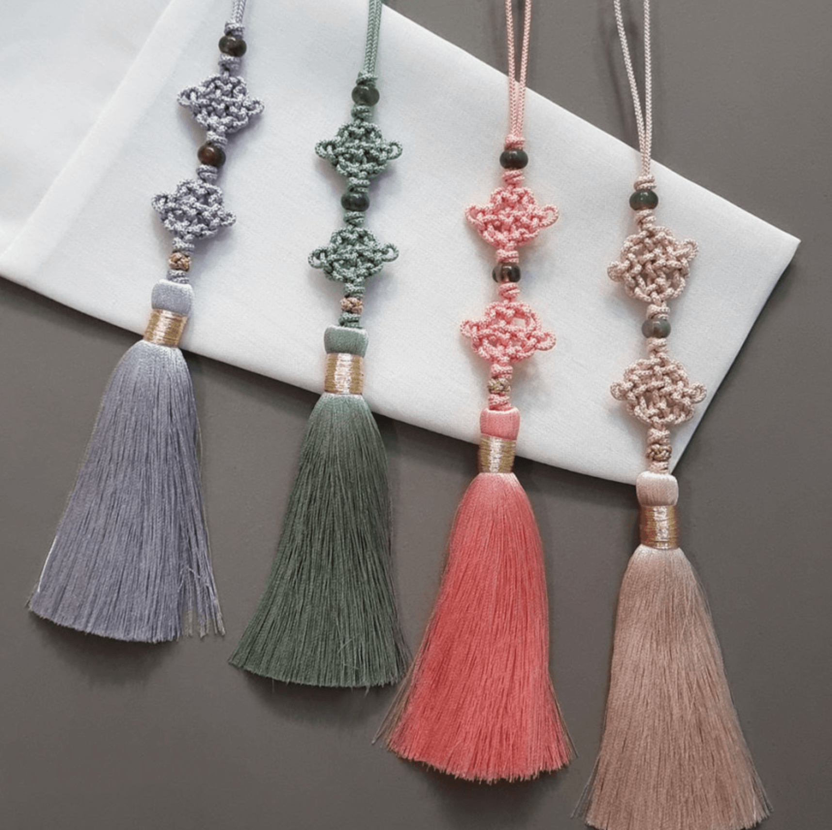 Duo Knot Tassel Norigae - Native Korean