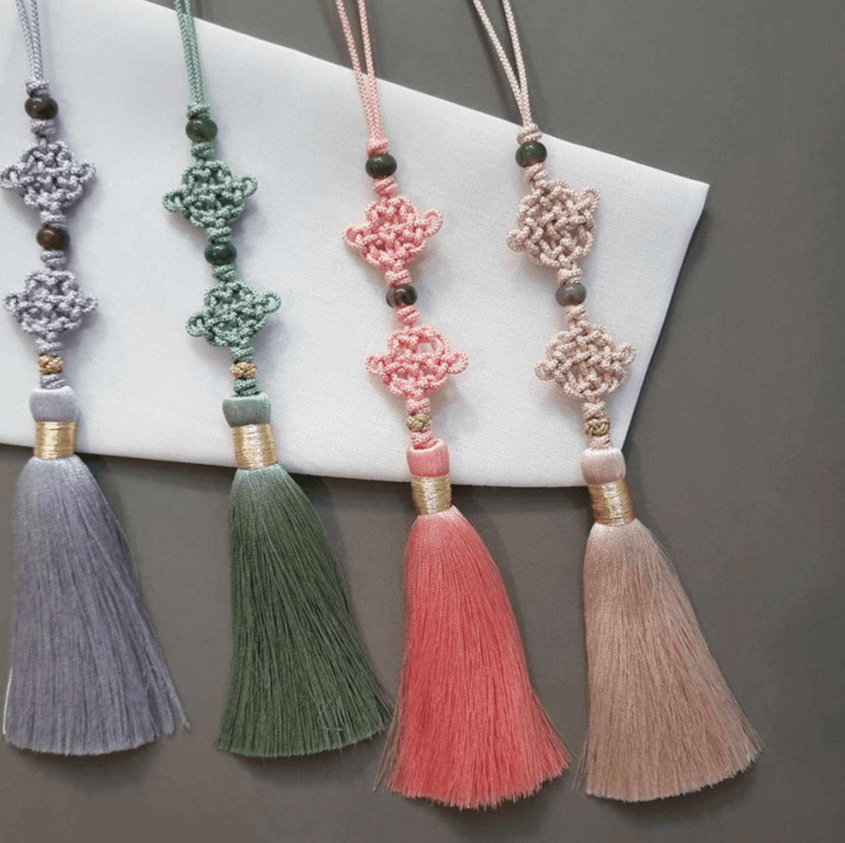 Duo Knot Tassel Norigae - Native Korean