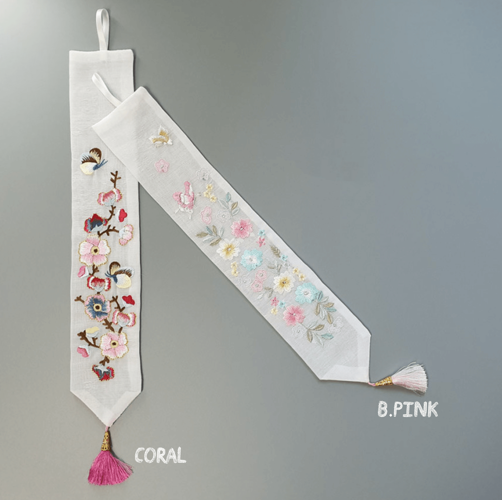 Floral Embroidery Ribbon - Native Korean