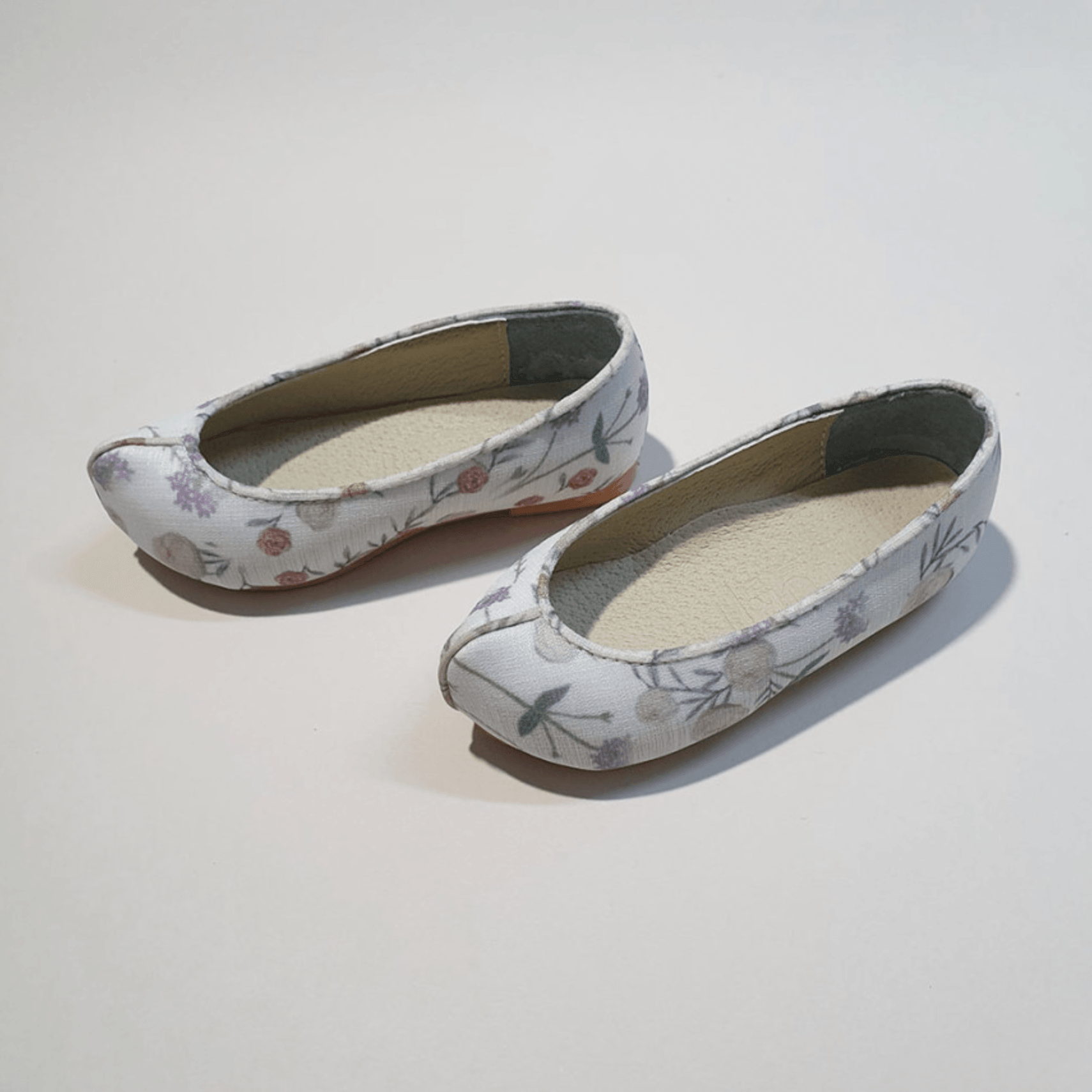 Floral Girl Hanbok Shoes (130~140mm) - Native Korean