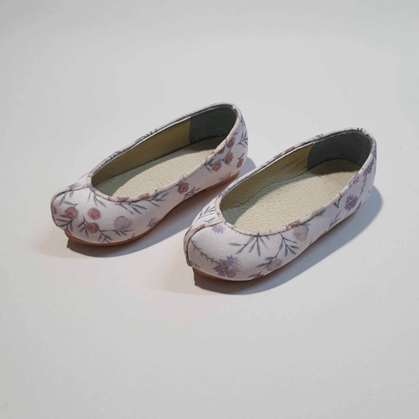 Floral Girl Hanbok Shoes (130~140mm) - Native Korean