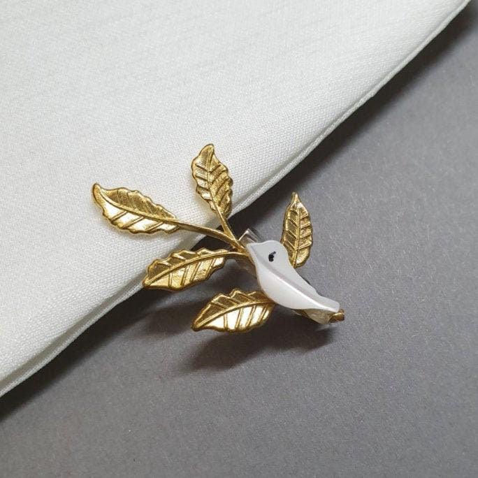 Gold Bird Brooch - Native Korean
